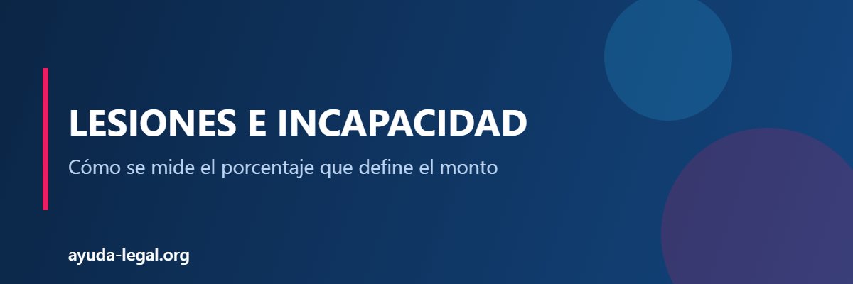 Lesiones e incapacidad - Ayuda Legal Argentina