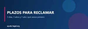 Plazos para reclamar - Ayuda Legal Argentina